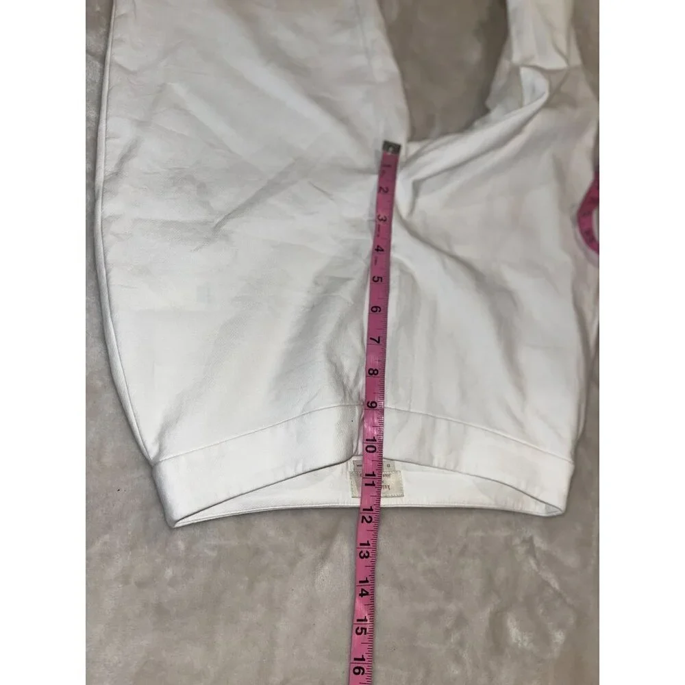 Kate Spade High Waist Straight Leg Womens White Cotton Pants Size 0